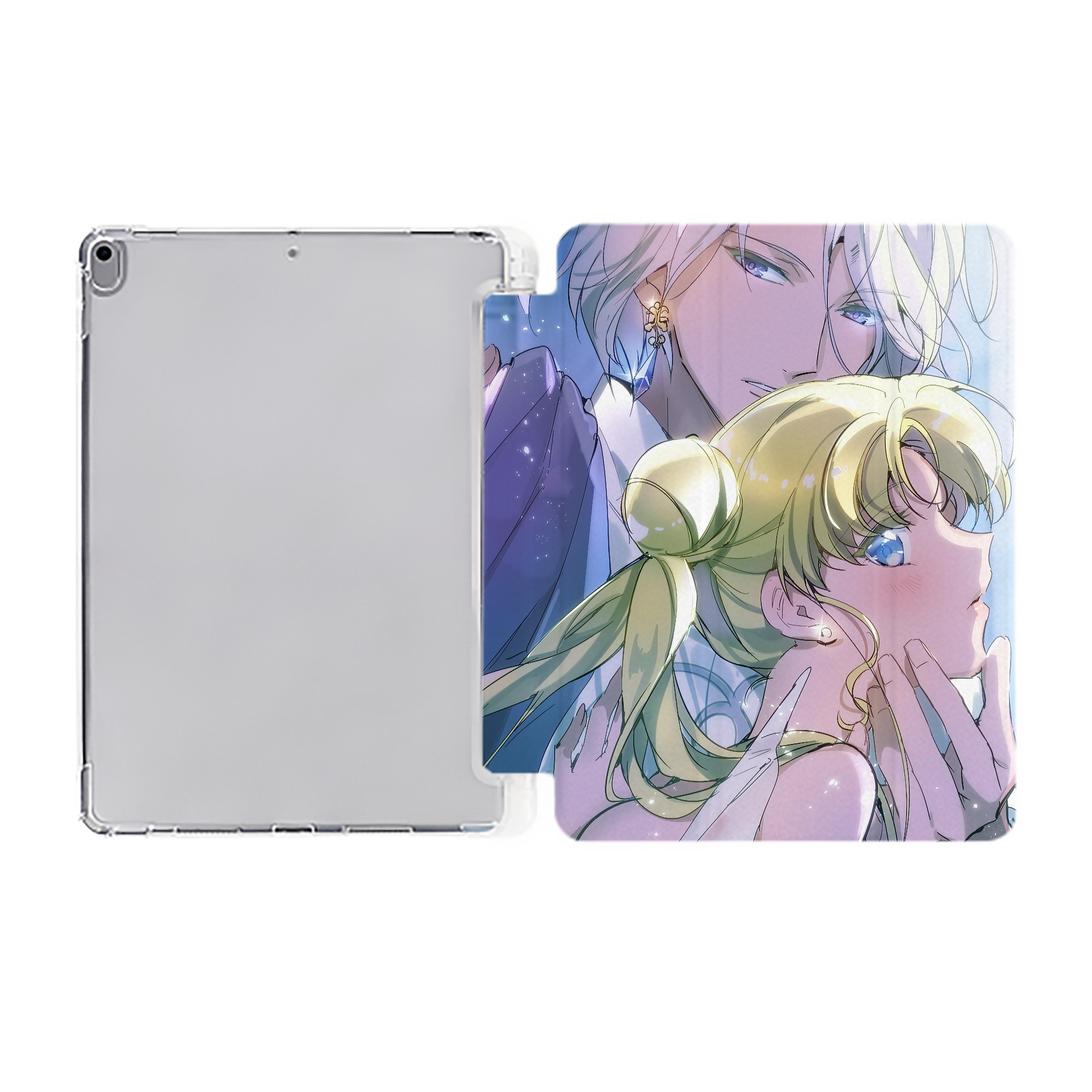 （画像用） 美少女戦士セーラームーン Sailor Moon IPad ケース ペン収納付き 三つ折りスタンド PUレザー×シリコン 対応機種9.5/10.5/10.9インチ